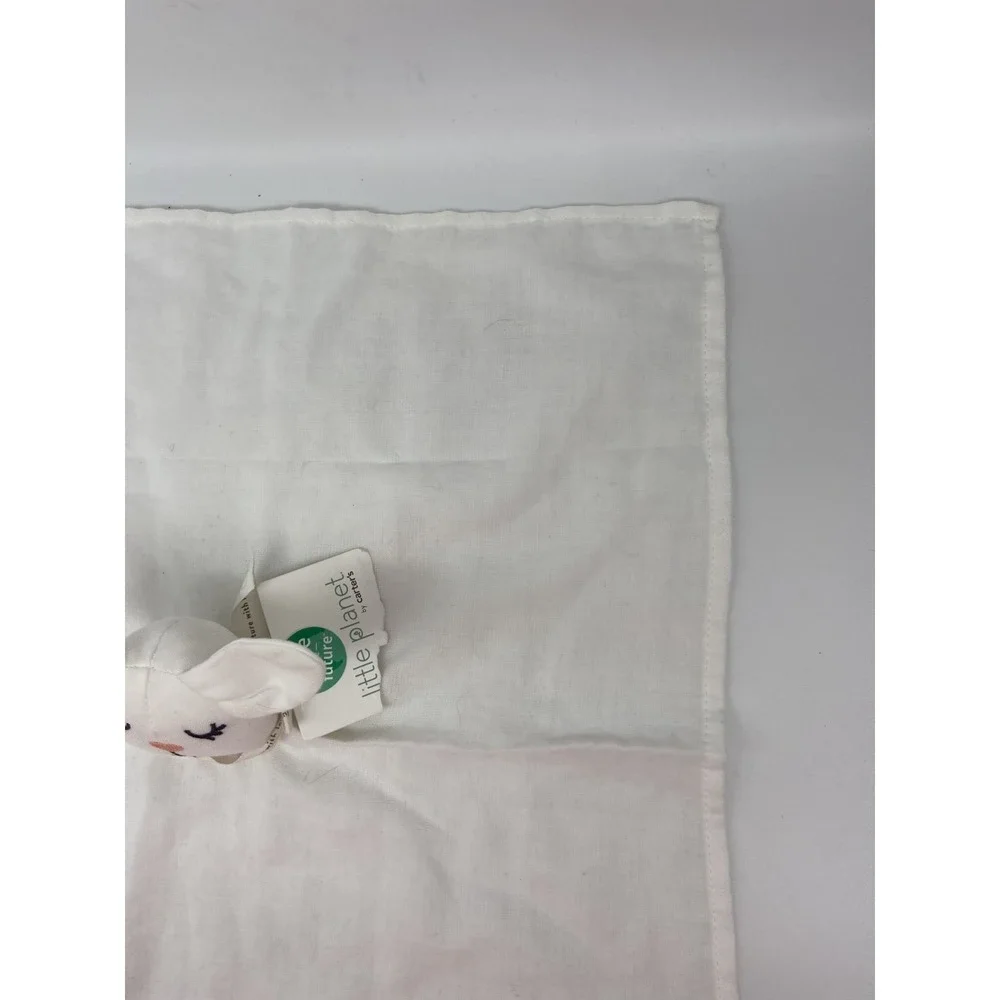 NWT‎ Carter's Little Planet Lovey Baby Organic Cotton Bunny Muslin Plush Blanket